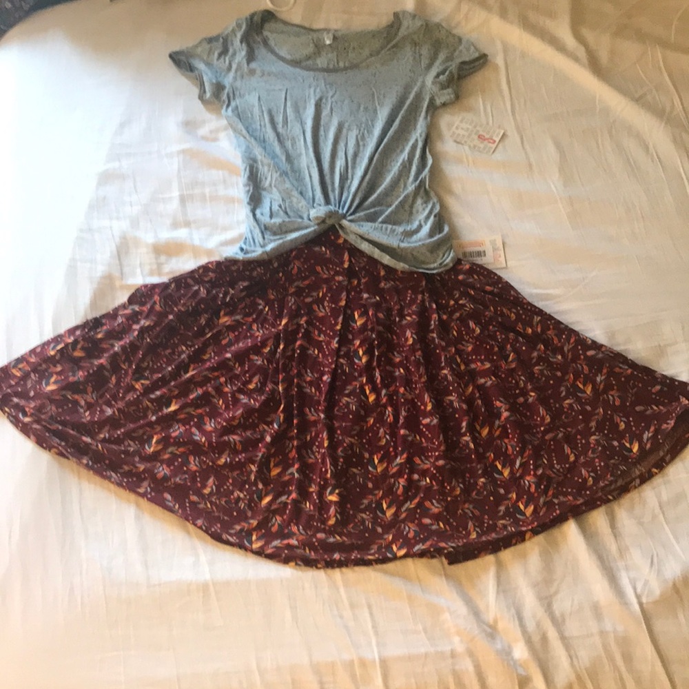 NWT Lularoe Classic T and a Madison skirt
